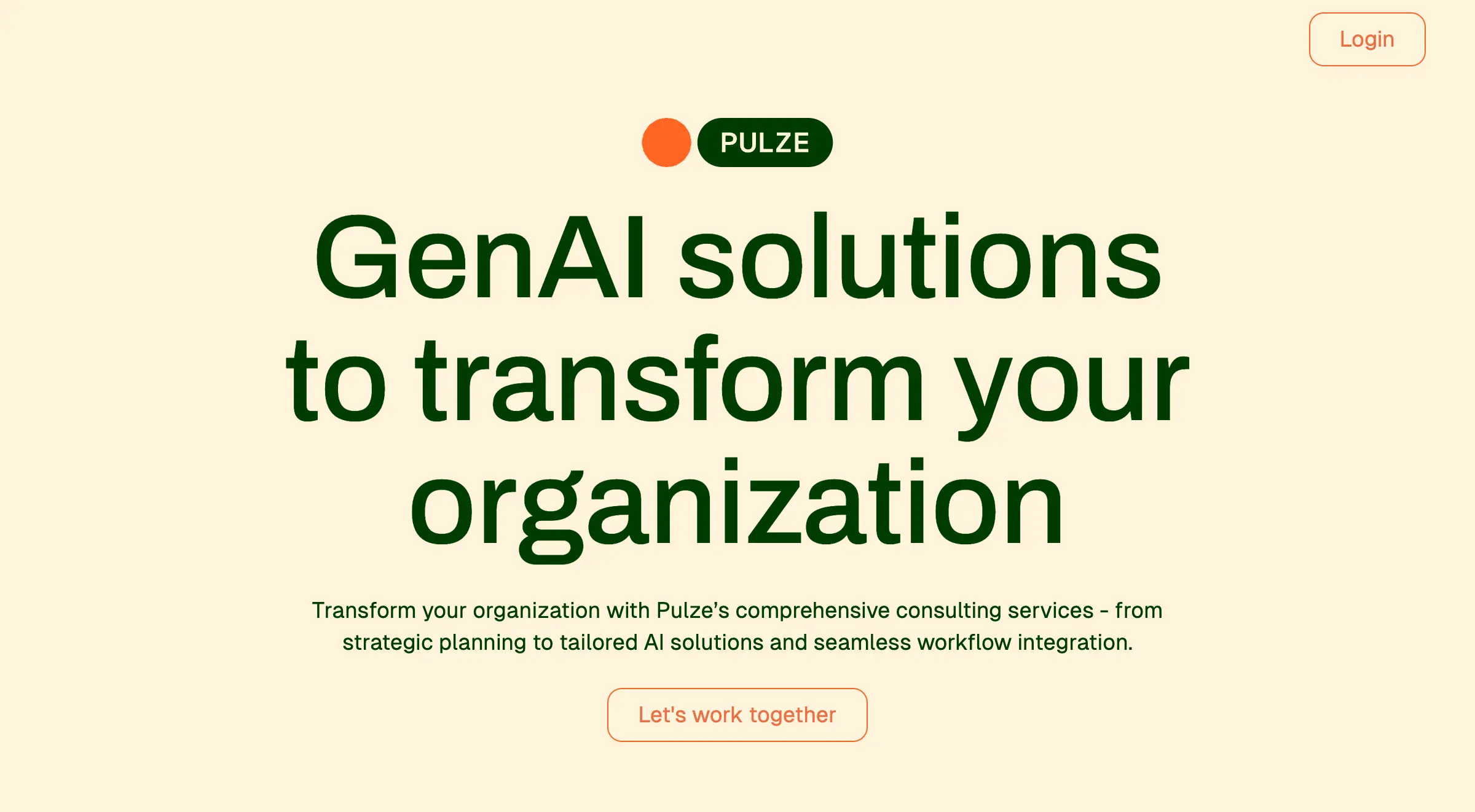 Pulze | GenAI-Lösungen zur Transformation Ihrer Organisation